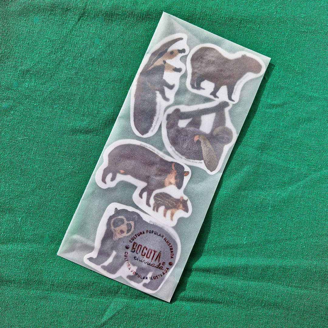 Paquete de Stickers Animales de Tierra