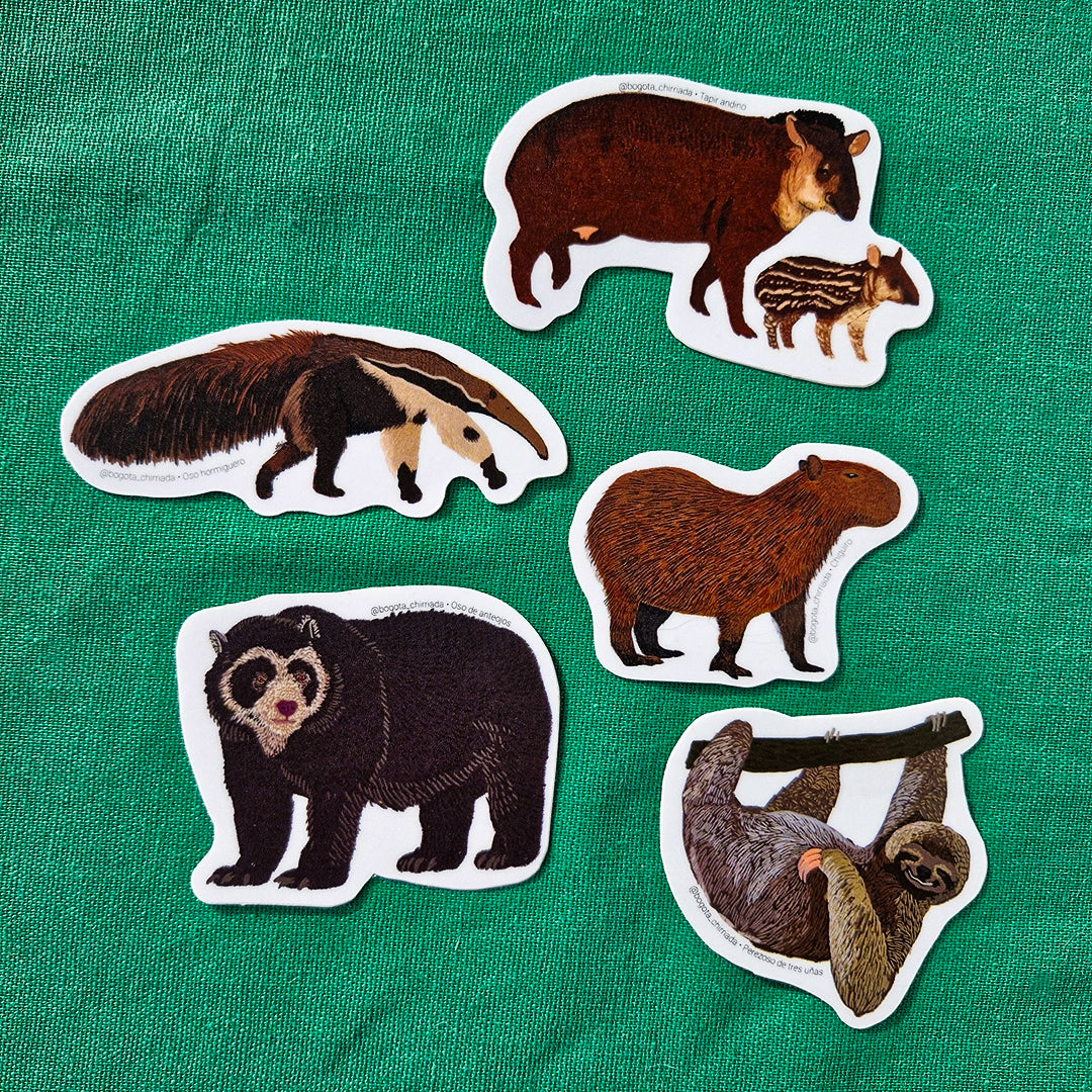 Paquete de Stickers Animales de Tierra