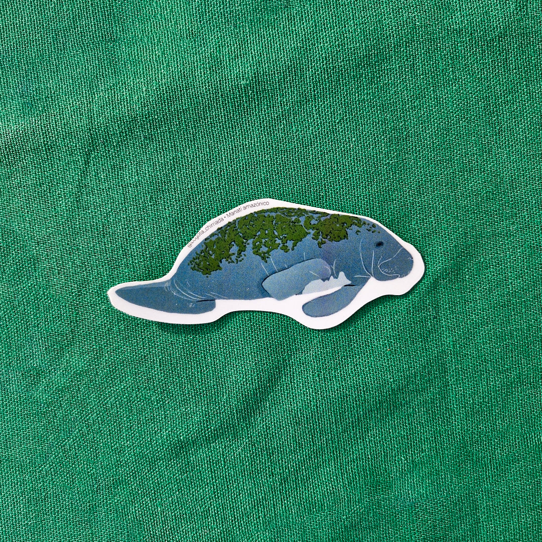 Sticker Manatí Amazónico | Bogotá Chirriada